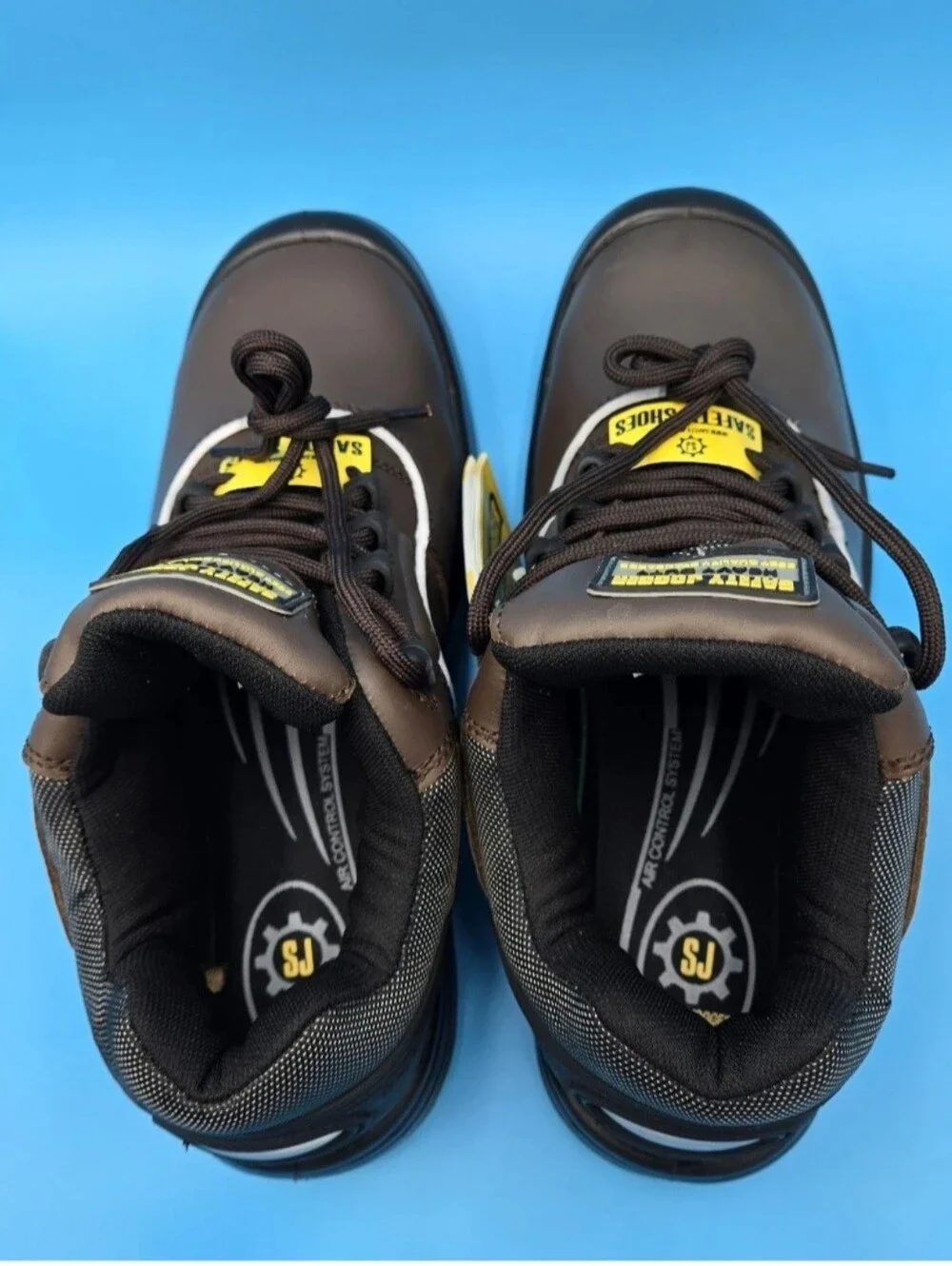 Men's Work Shoes SAFETY JOGGER PLUTO Dark Bronw/Black Steel Toe New